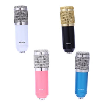 

BM 800 Karaoke Capacitor Microphone With Shock Mount Condenser Microphone Mic Kit For Radio Sound Recording KTV Singing