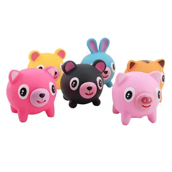 

Children's Squeeze Heads Funny Pinch Tongue Hair Toys Novelty Decompression Venting Dolls