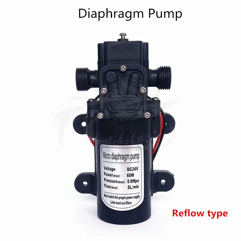 DC 12V/24V 60W Micro Diaphragm Water Pump Self-priming Booster Automatic Switch For Home Garden Spray Reflow Type | Обустройство дома