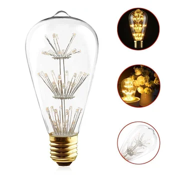 

1 pcs ST64 LED Bulb 220V 240V E27 Vintage Retro Edison LED Light Bulb 4W LED Lamp Bulb Night Light Bulbs