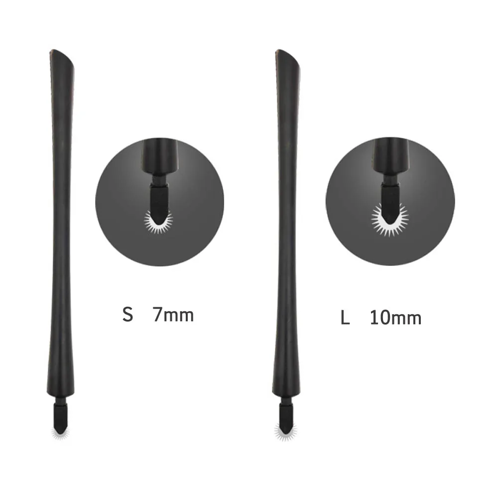 50 шт 7 мм/10 мм Одноразовые, для микрообработки ручка с роликовые Иглы 3D вышивка для татуировки с ручным роликом противотуманных микроболтов иглы