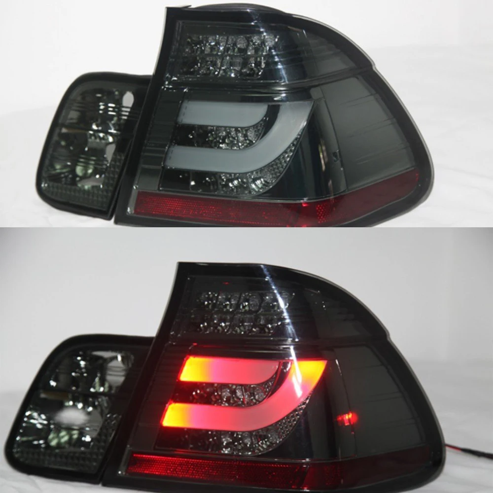 

4 Pieces For BMW E46 318 320 323 325 330CI 4 door LED Strip Taillights Back Rear Lamp 2001 2002 2003 2004 2005 Year SN
