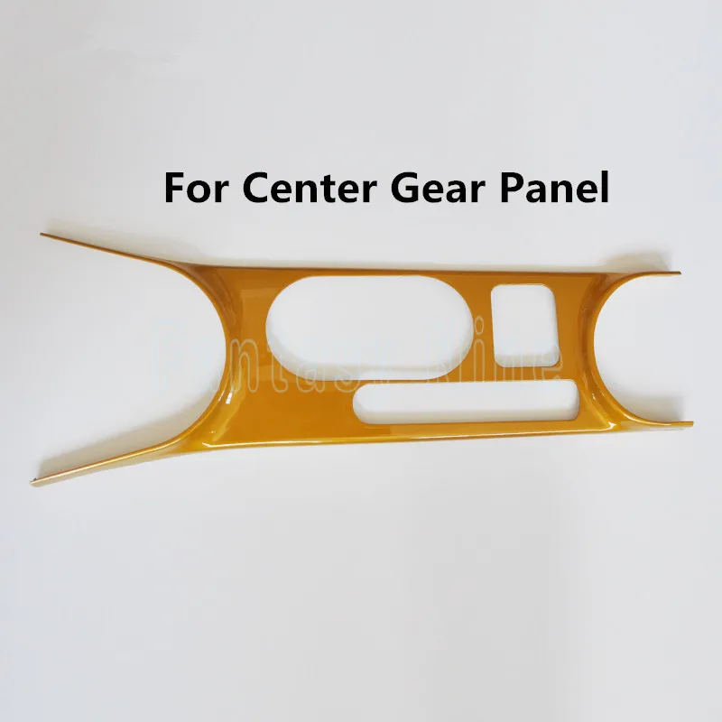 Песочно-желтая накладка на панель переключения передач для салона автомобиля, наклейка на ручку управления окном, Формовочная Накладка для VW Beetle 2013 - Название цвета: For Center Panel
