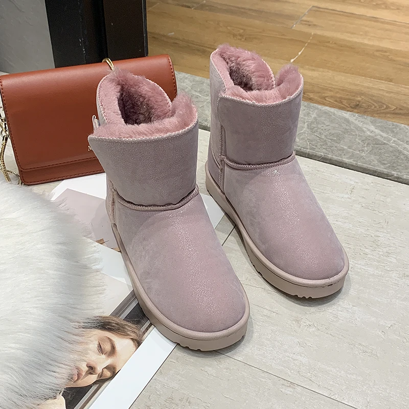 Г., новые зимние женские ботинки с плюшевой подкладкой, сохраняющие тепло, зимние ботинки на меху удобные нескользящие австралийские ботинки Emu