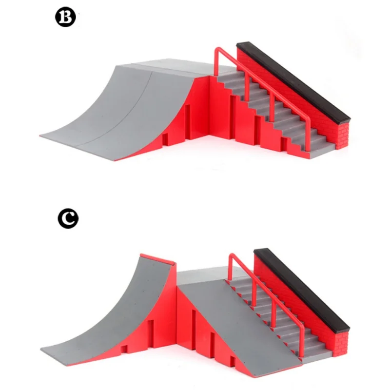 Забавная игрушка скейт парк набор рампы части для пальцев доска конечная Спорт Обучение Реквизит игры игрушки алюминиевый сплав пластик материал