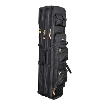 

Outdoor 3 Layer Fishing Bag Backpack 80cm/100cm Fishing Rod Reel Carrier Bag Fishing Pole Tackle Bag Carry Case Travel Bag