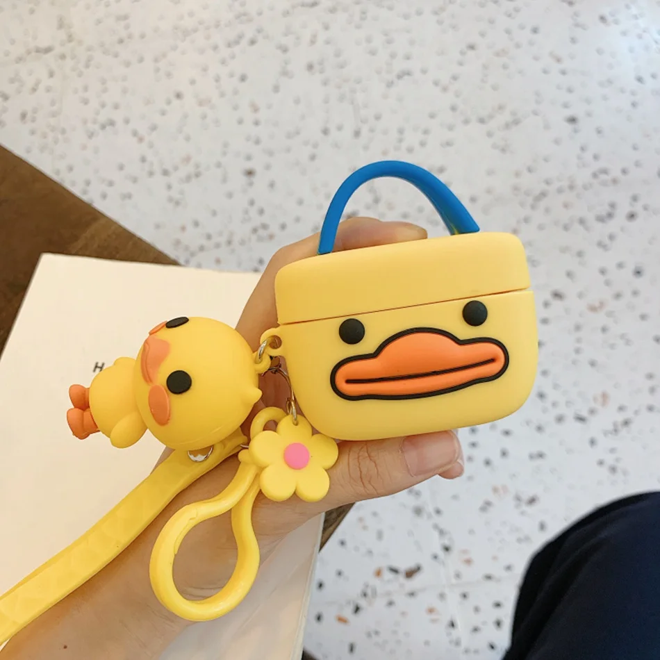 1214B 3D чехол для наушников для Airpods Pro Чехол Силиконовый Медведь Кролик поросенок Мультяшные наушники/Earpods чехол для Apple Air pods Pro 3 чехол кошка - Цвет: 1214B
