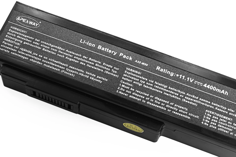 Apexway 11,1 V 6 ячеистая для ноутбука Батарея для ASUS N61 A32-M50 A32-N61 A33-M50 L072051 G50 G50VT 90-NED1B2100Y VX5 VX5-A2B L50 L50vn