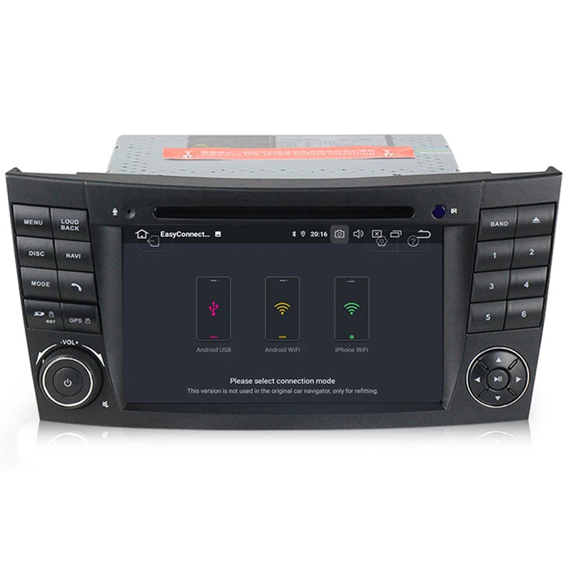 Excellent DSP IPS 4G 64G Android 9.0 2 Din Car DVD Player for Mercedes Benz E-Class W211 E200 E220 E300 E350 E240 E270 E280 CLS CLASS W219 3