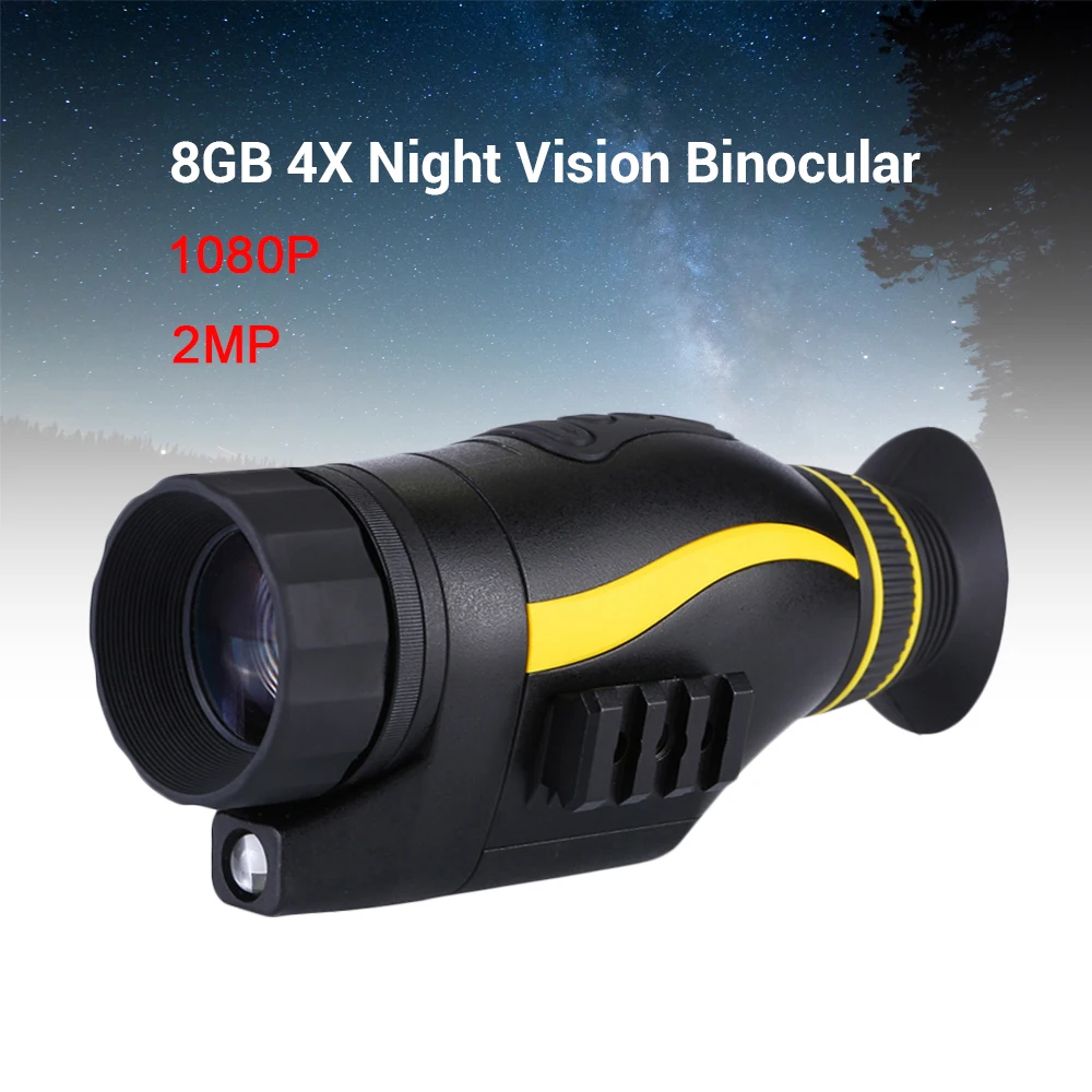 

BOBLOV 4X35 Infrared Night Vision Monocular infrared Digital Scope Hunting Telescope long range with built-in 16GB Card Camera