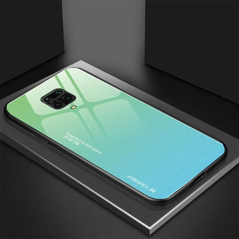 Elegant Gradient Tempered Glass Phone Case - Luxurious Back Cover