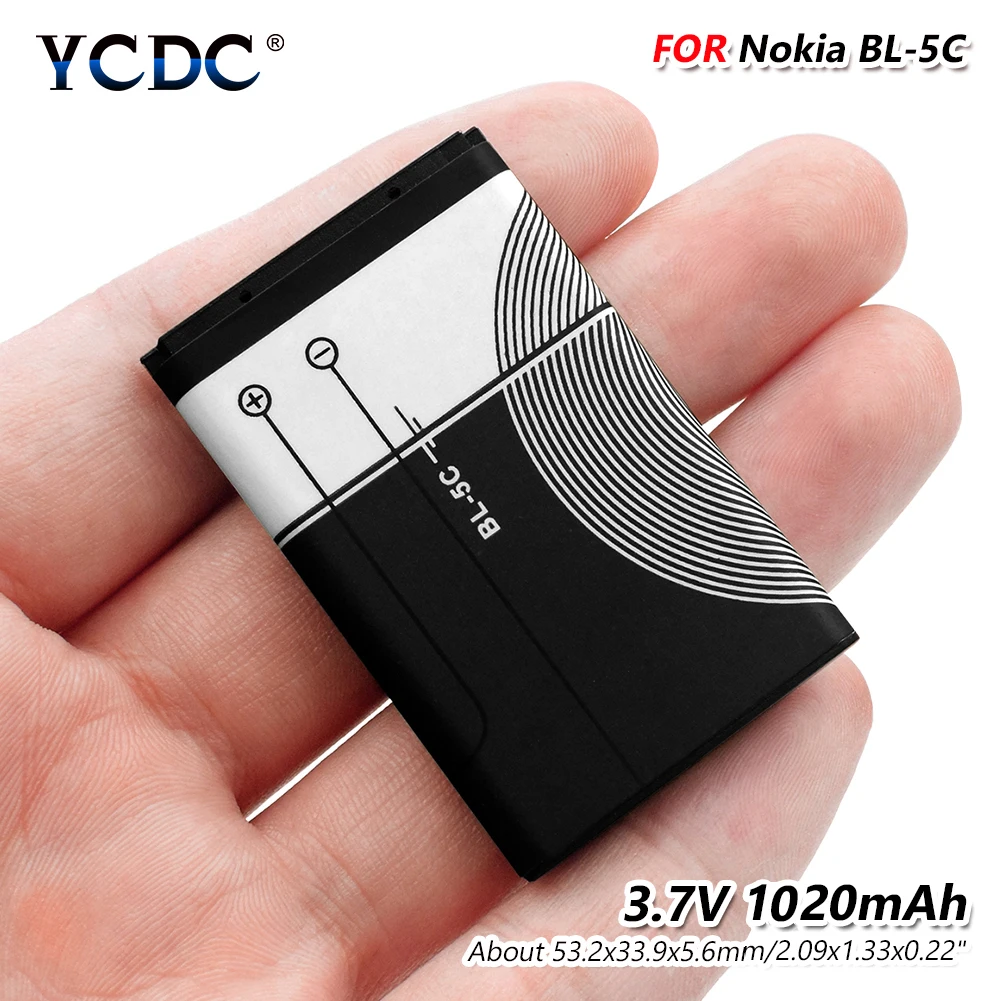 3 7 V 1200mAh Li-Po BL-5C Батарея для Nokia 1100 1101 1110 1112 1208 1600 1680 6100 8208 E61i N97 3220 N90 N-датчик |