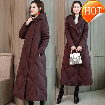 

Winter Jacket 2020 Women Fashion Parka Women Clothes 2020 Vintage Long Coat Female Warm Parkas Manteau Femme Hiver 5014