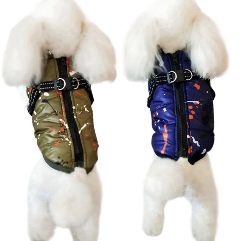 

Pet Autumn Winter Waterproof Clothes Thickening Warm Dog Jacket Coat Sleeveless Vest Snowsuit NEW1