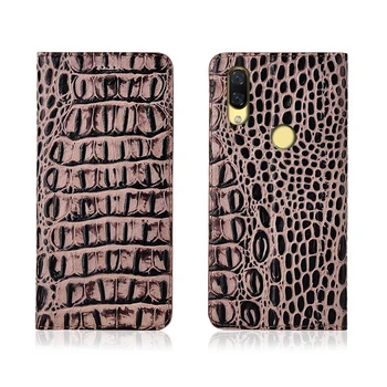 

Crocodile pattern genuine leather magnetic phone case card slot holder for Huawei Nova 3/Nova 3i/Huawei Nova 3e flip case capa