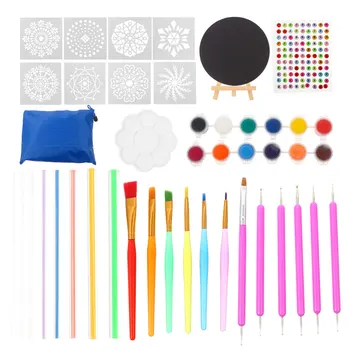 

45pcs Mandala Dotting Tools Mandala Spot Drill Pen Mandala Clay Tool Kit Mandala Tools for Painting Rocks