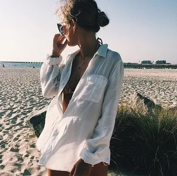 

Woman Beach Dresses 2020 Coverups For Women Swim Cover Up Women's Swimsuits New Cloth Shirt Sexy Rest Upper Garment Skirt Bikini