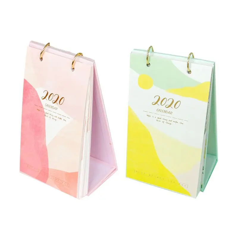 

2020 Cute Desktop Pocket Calendar Daily Schedule Planner Yearly Agenda Organizer