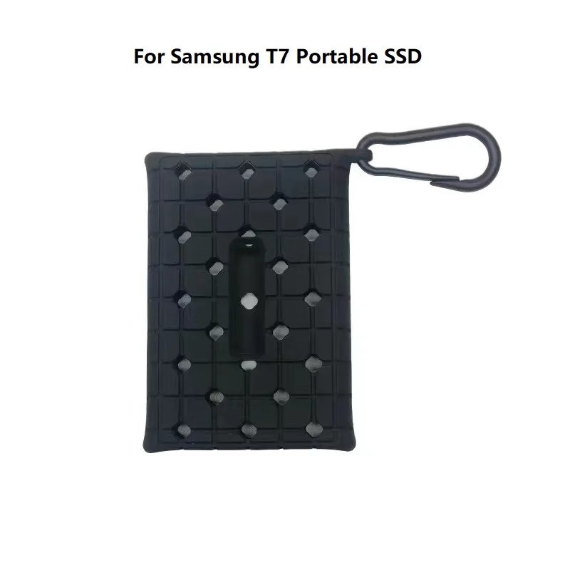 Caixa de Silicone Portátil para Samsung t7 Touch Disco Rígido Capa Protetora Pele Anti-queda Manga Ssd Pssd - Imagem 2