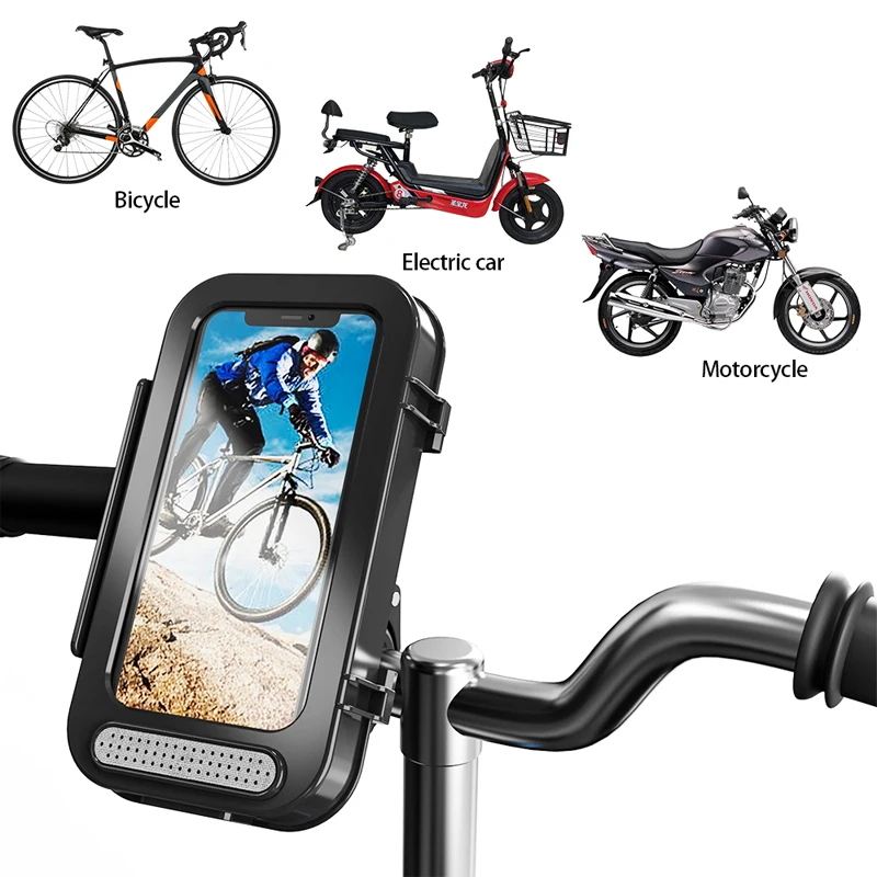 Bike and Motorcycle Cell Phone Mount Holder For iPhone Samsung or any  Smartphone & GPS - Universal Mountain & Road Bicycle Handlebar Cradle