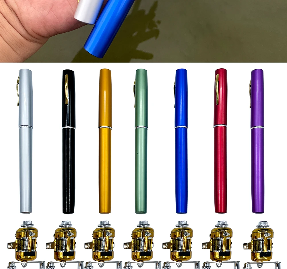 Outdoor Portable Mini Pen Fishing Rod Telescopic Pocket Pen