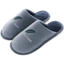 Однотонные зимние тапочки; теплые тапочки; Домашние осенние тапочки без застежки на плоской подошве; мужские теплые пушистые тапочки; erkek ayakkabi;