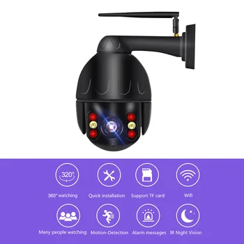 

2MP 1080P Outdoor Surveillance Camara Security Camera WIFI Onvif Speed Dome CCTV IR NetCam Exterior Night Vision IP Camera