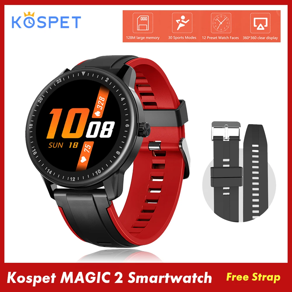 Смарт-часы Kospet MAGIC 2 мужские с сенсорным экраном 1 3 дюйма и Пульсометром |