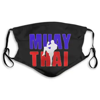 

Muay Thai Kickboxing Anti Dust Half Face Mouth Mask with PM2.5 Filters 5 Layers of Protection for Men and Women Black