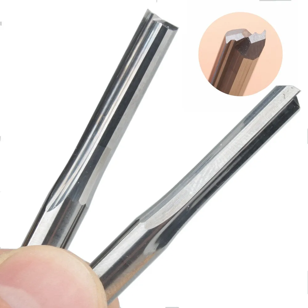 

5Pcs 6x32mm Two Flutes Straight Slot End Mill CNC Two Dimension Cutting Tools Router Bit