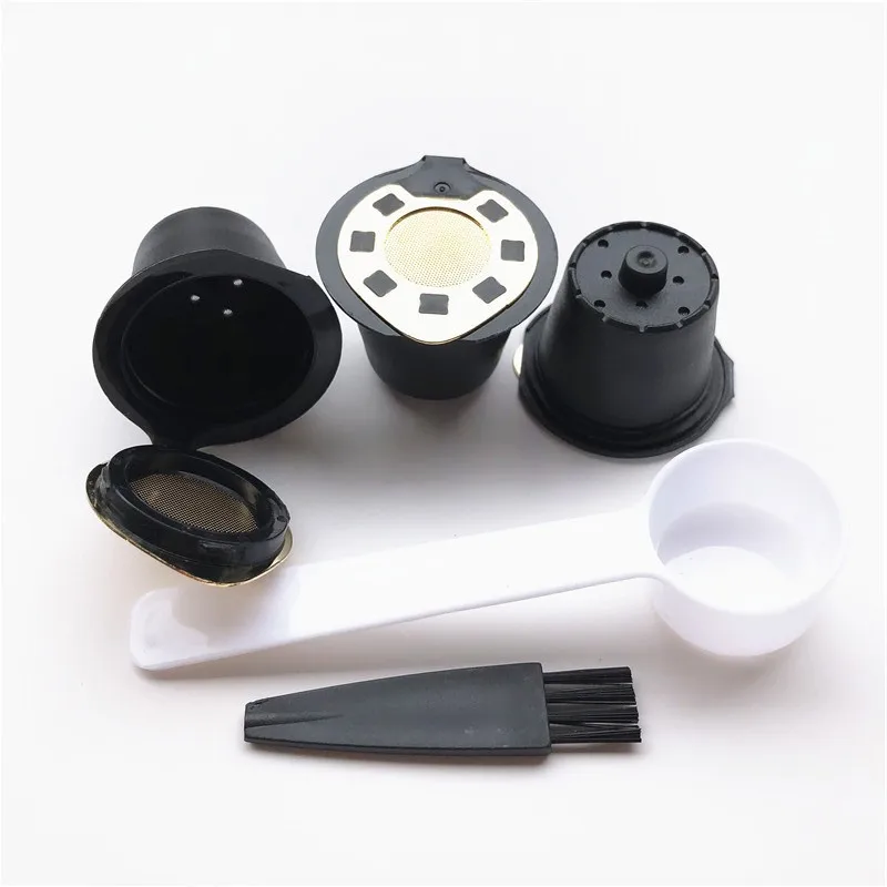 

Hot Sales Capsule Shell Metal Strainer Filter Cup Coffee Filter Metal Small Capsule 3-Pack Combination