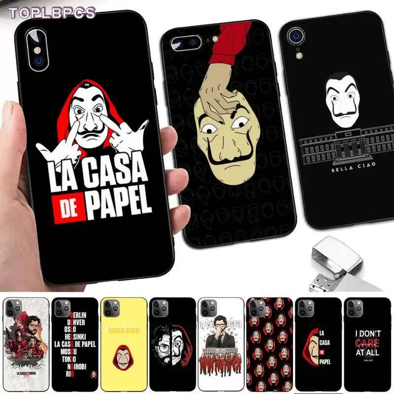 Чехол для телефона TOPLBPCS La Casa De Papel Money Heist iPhone 8 7 6 6S Plus X 5S SE 2020 XR 11 12 pro XS MAX|Бамперы| |