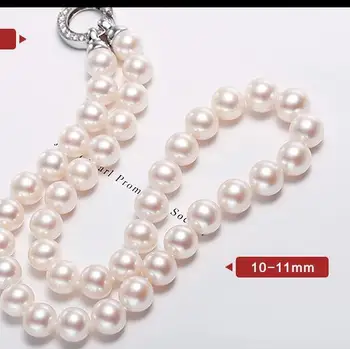 

gorgeous 9-10mm south sea round white pearl necklace 18inch 36"