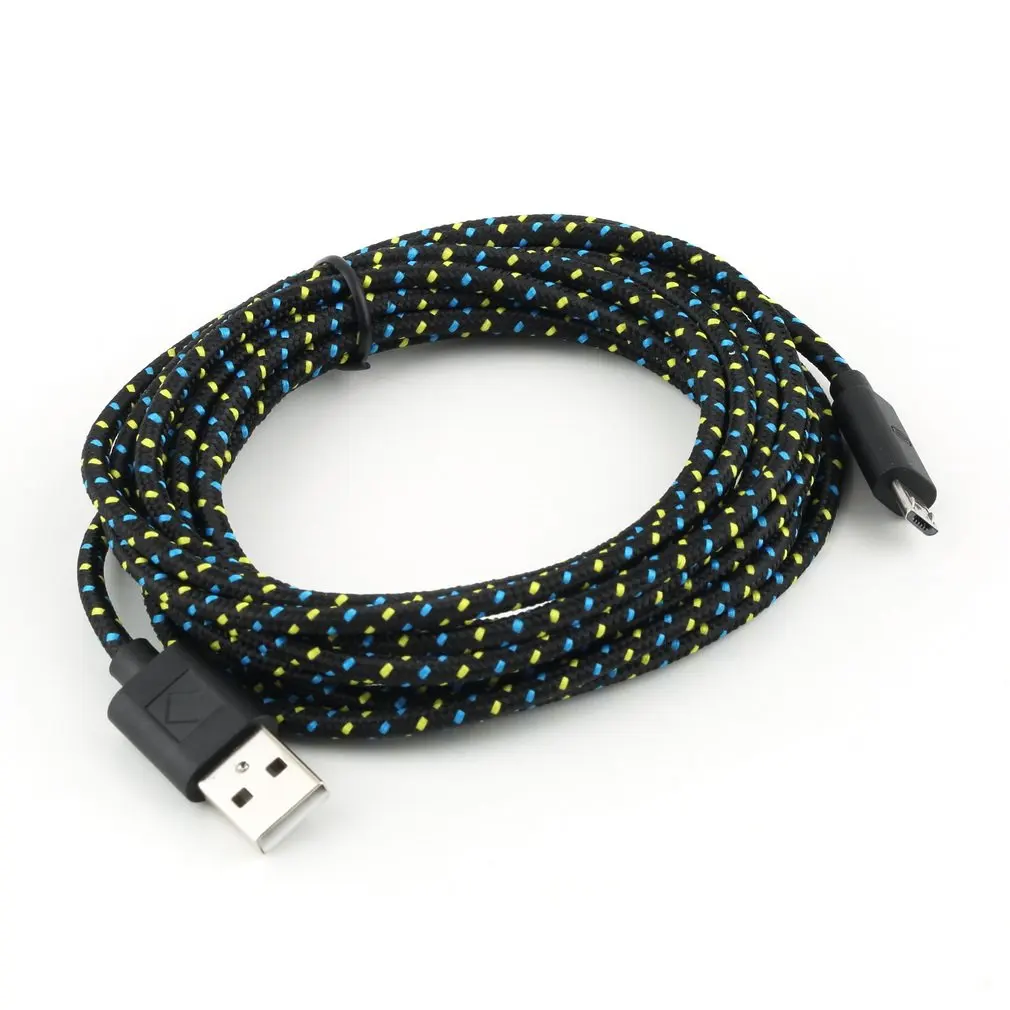 3Meter 10ft Braided Wire Micro USB Cable Sync Nylon Woven Charger Cords Suitable For Samsung Galaxy S3 S4 S6 |