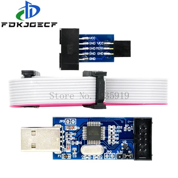 Placa adaptadora de 10 pines a 6 pines, AVR USBISP USBASP, programador USB ISP USB ASP ATMEGA8 ATMEGA128, compatible con Win7 64 1