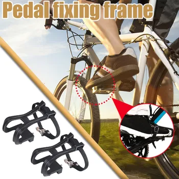 

NEW Bicycle Bike Pedals with Clips and Straps for Outdoor Cycling and Indoor Stationary Bike pedales bicicleta bmx accessories #
