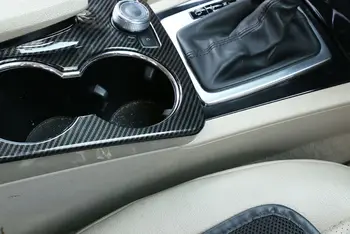 

1pcs Cup Holder Cover Carbon Fiber ABS Water Car For Mercedes Benz GLK Class X204 2008-15