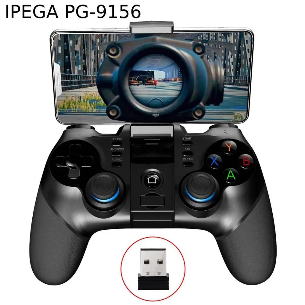 IPEGA PG-9156 PG9156 Flexible Joystick Sensitive Key Bluetooth 4.0 Continues Beating Function Gamepad with 2.4GHz USB Receiver |