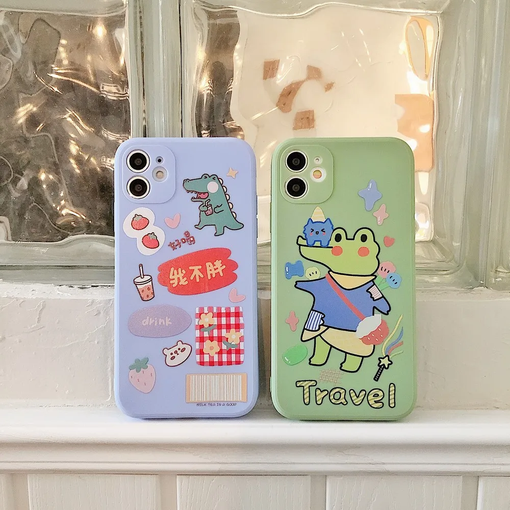 

Lovely TPU soft shell forApple 7 8 7plus 8plus x XR XS Max 11 11pro Max Waterproof and shatterproof mobile phone case