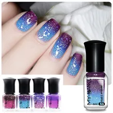 Гель лак для ногтей основа и верхнее покрытие не легко царапается лак для ногтей набор термальный лак для ногтей изменение цвета отклеивание лака Y725