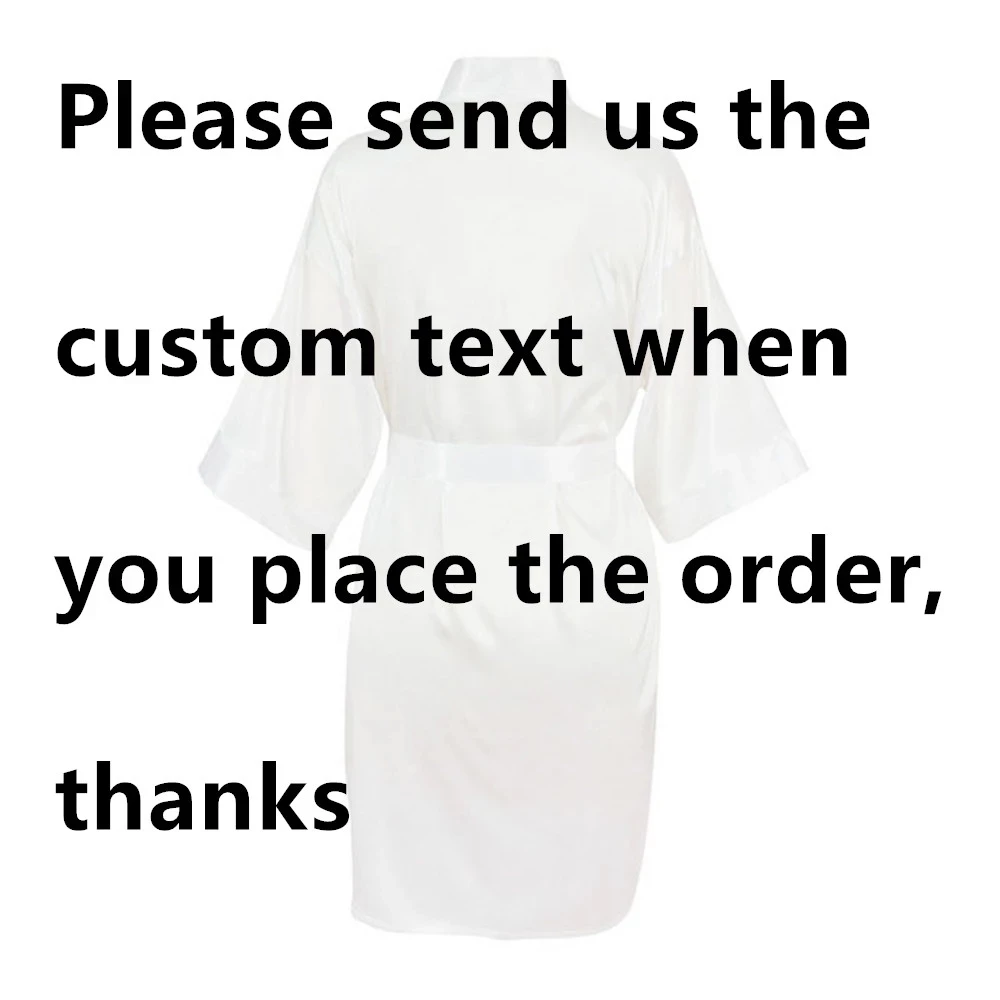 New Lace Custom Name Bride Robe Wedding Satin Silk Female Bathrobes Personalized Printed Bridesmaids Robes Unique Party Gifts