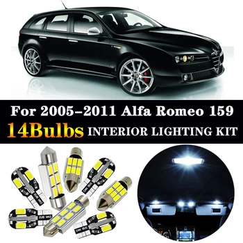 

14pc x 100% Perfect Canbus Car LED interior dome lights map trunk bulbs for 2005-2011 Alfa Romeo 159