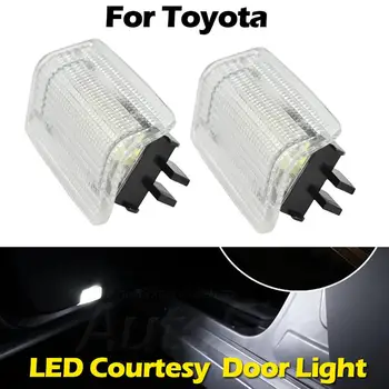 

For Toyota 4-Runner Avalon Camry Crown Land Cruiser Prado Prius Reiz Lexus white LED Side Door Courtesy Footwell Lamp door light