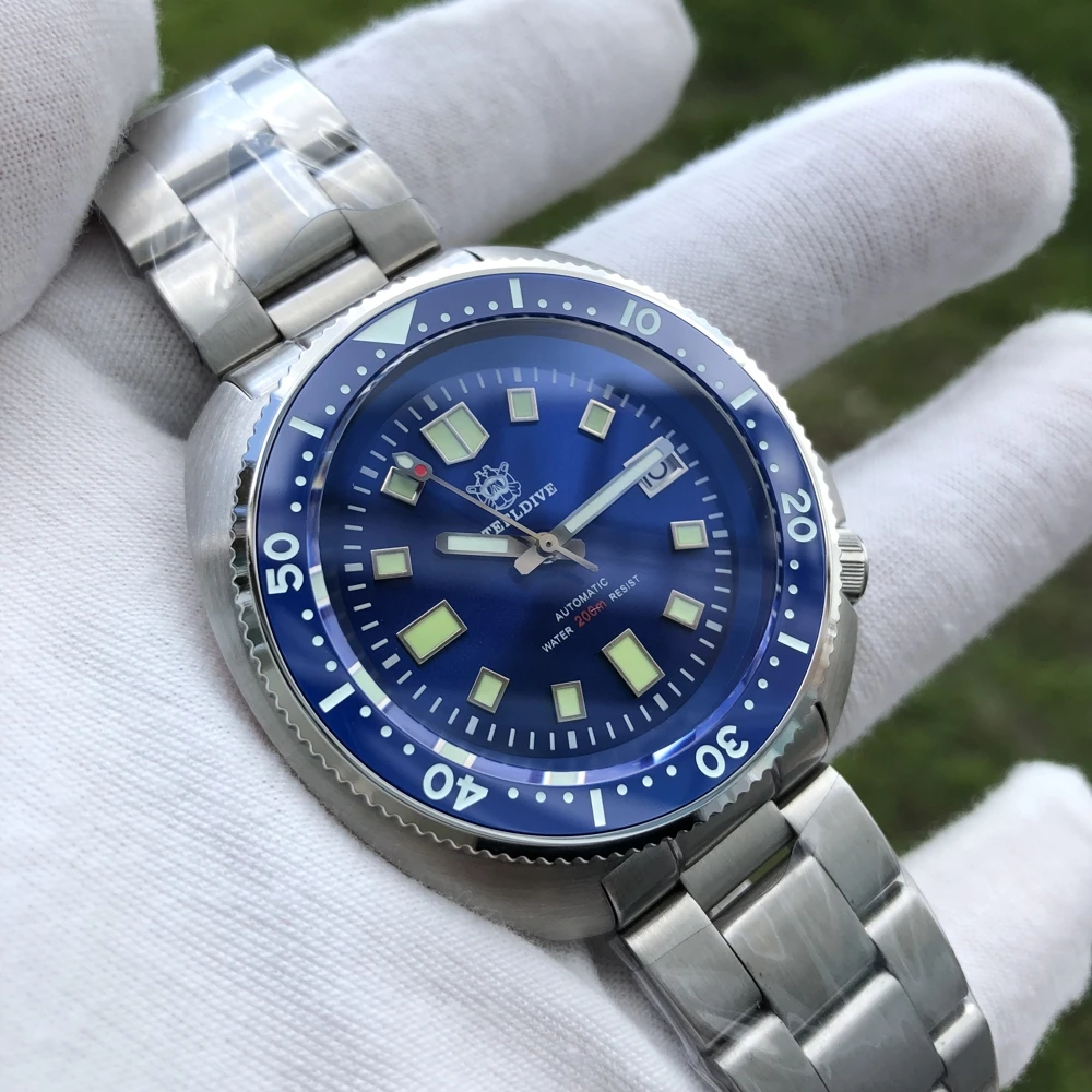 

2020 New Arrival Blue SD1970 Steeldive Brand Mens Automatic Watch NH35 Dive Watch
