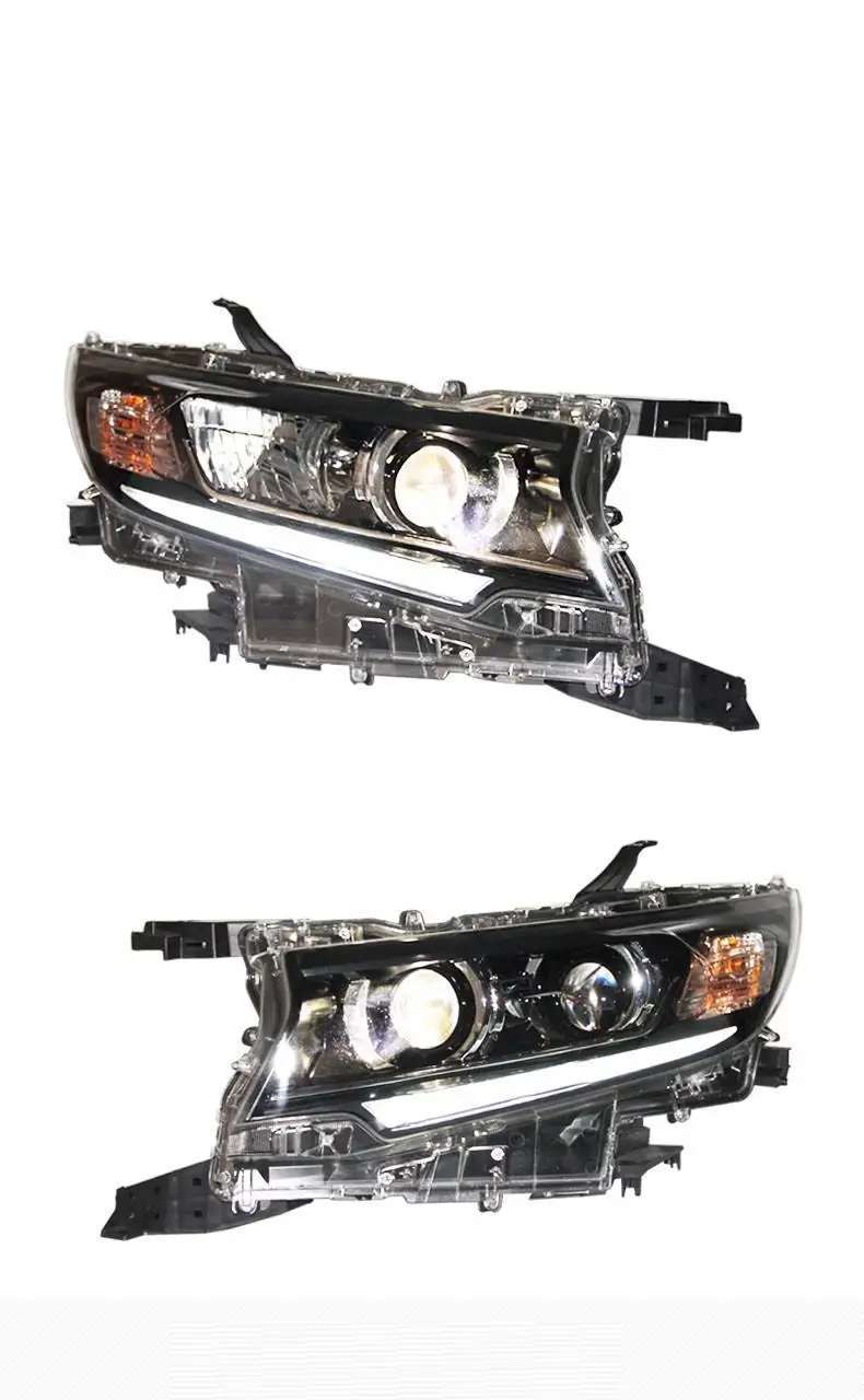 Сигнал поворота автомобиля Drl Automovil бег Luces Para Авто Светодиодные Автомобильные фары передние противотуманные фары 18 для Toyota Prado