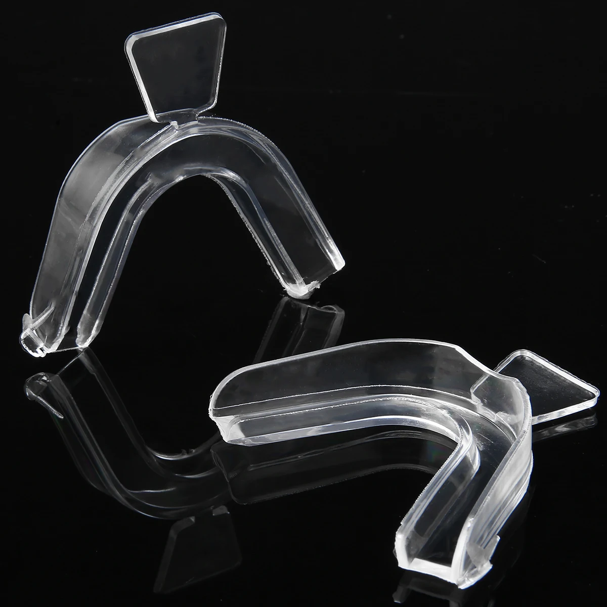 10pcs/lot Transparent Silicone Teeth Whitening Trays Dental Splint Bleaching Tooth Whitener Mouth Trays Guard Care Oral Hygiene