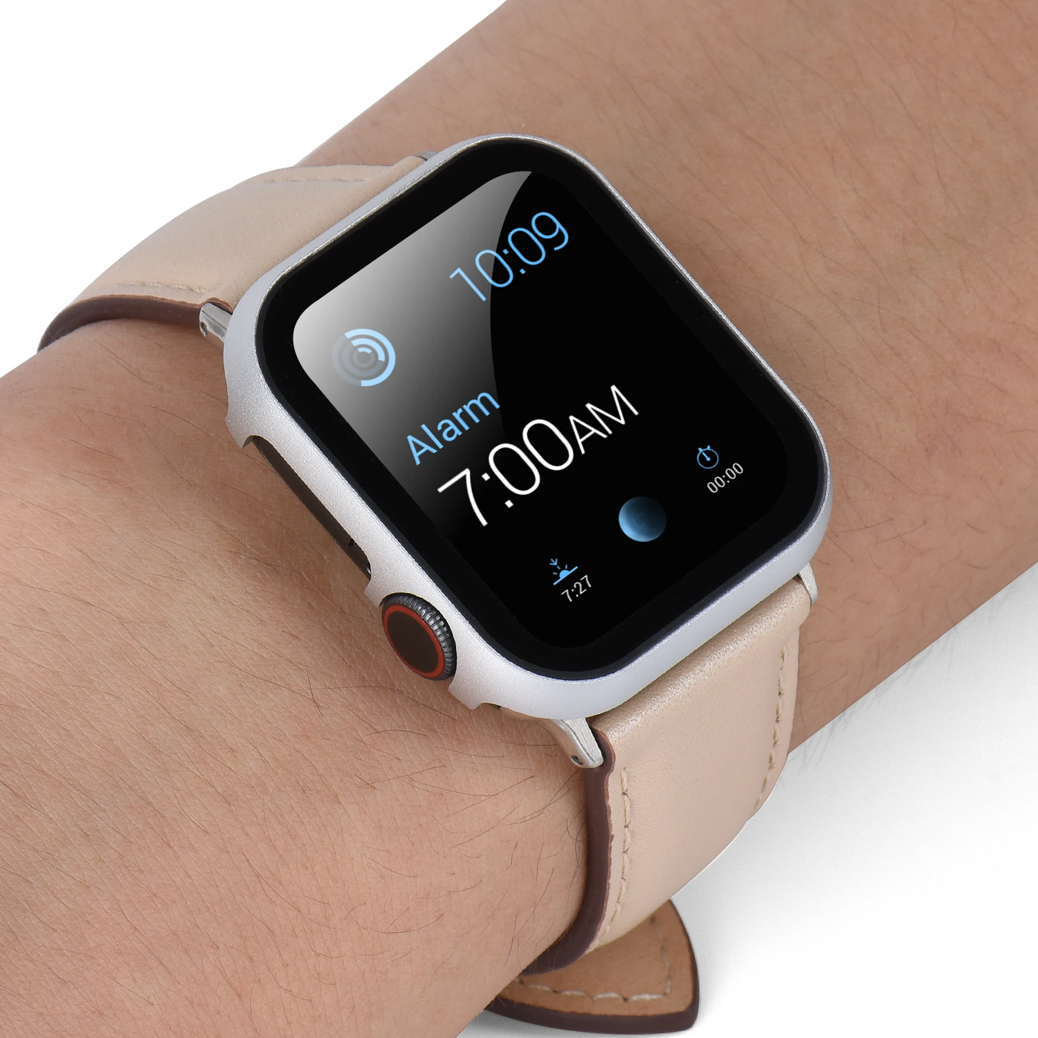 Отличная закалка из нержавеющей стали стеклянная крышка для Apple Watch Series 4 3 2 1 корпус 40 мм 44 мм жесткий корпус 38 мм 42 мм