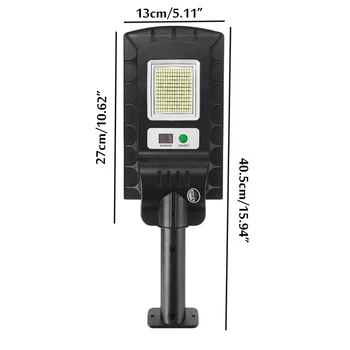 

300W Dimmable Led Light 180 Led Solar Light PIR Motion Sensor Outdoor Lighting Waterproof soalr Wall Lamp with Pole & RC 1/2PCS