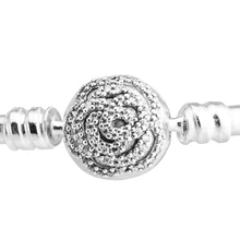 Красота и браслет с изображением животных, чистый CZ, Аутентичные 925 серебряные браслеты для рукоделия, женские модные браслеты для изготовления ювелирных изделий