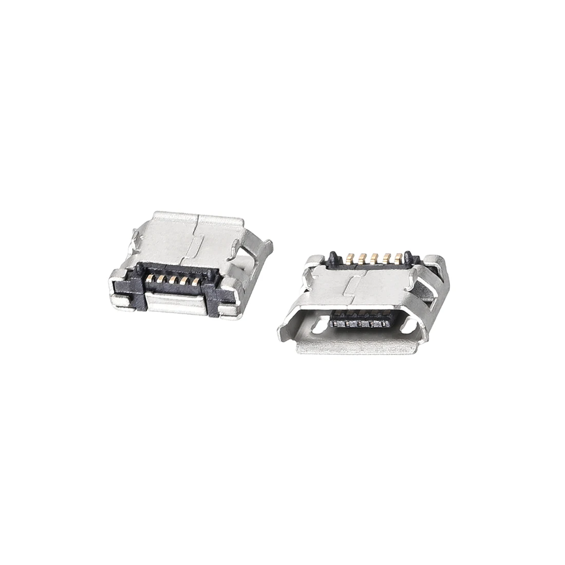 

uxcell 50PCS Micro USB Female Socket Connector 5-Pin DIP 180 Degree Repair Adapter